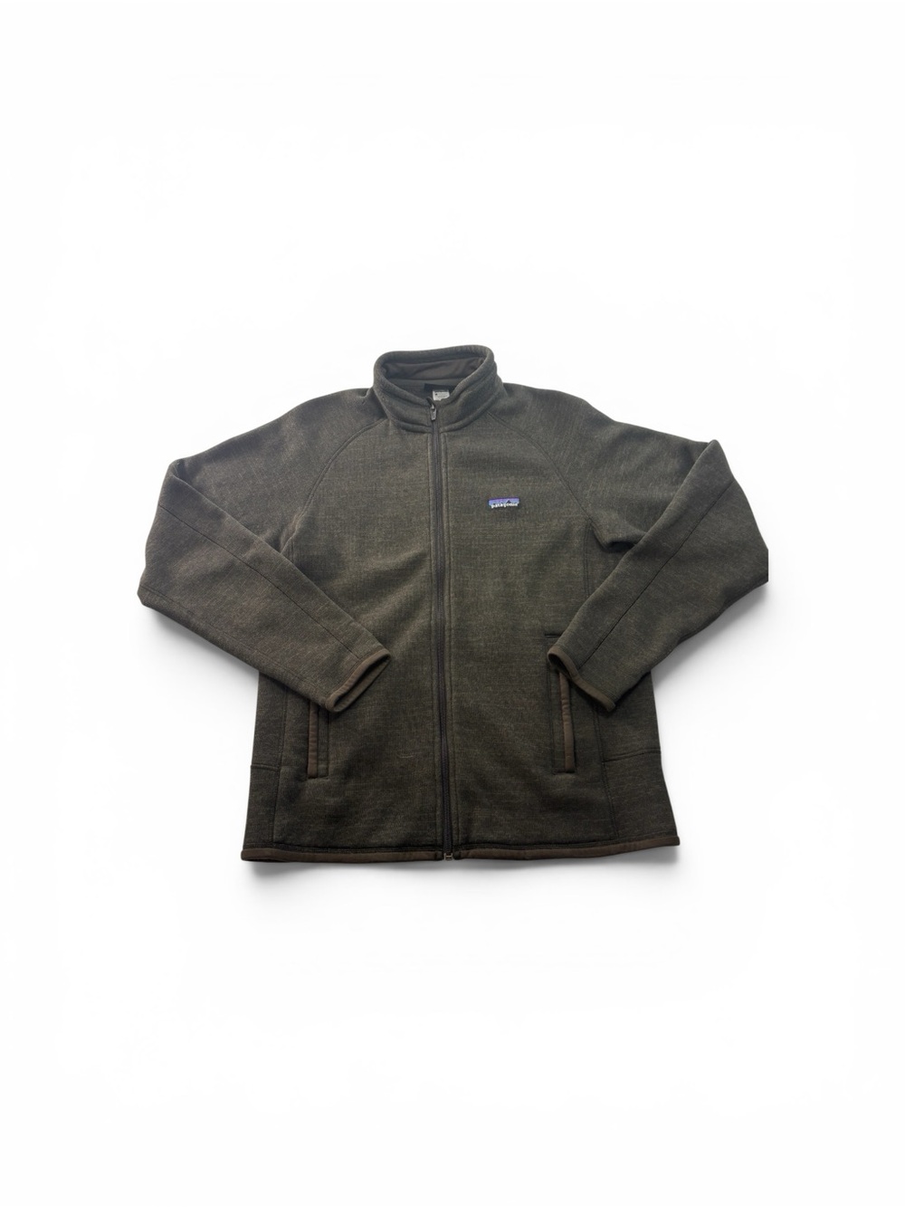 Patagonia Better Sweater Fleece Jacket Brown Mens Size Medium Flaws**